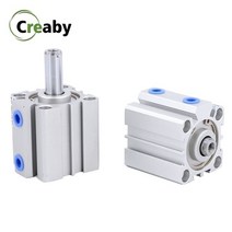 에어 실린더 SDA 시리즈 공압 컴팩트 유형 12 16 20 25 32 40 50 63mm 보어 5 10 15 30 35 45 55 60 65mm 스트로크, Stroke 10mm, Bore 80mm