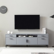 라벨라F 데이린 1600 양문 서랍 TV 거실장 (착불), 화이그레이