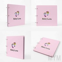 마이몰12 3공 DIY 포토앨범 30매 핑크발바닥 학급 앨범 감성 포토북