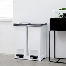 프랑코 페달형 분리수거함 2칸(40L), 단품