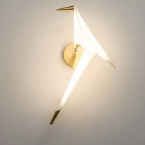 침대 독서 등 LED 간접 조명 빈티지 부착 인테리어 벽등 현대 럭셔리 led 벽 램프 작은 새 110v 220v 브래킷 옆 침실 거실 로프트 장식 설비, 금, 따뜻한 흰색2700-3500k