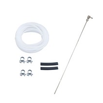 490mm 히터 연료 스탠드 파이프 호스 가스 탱크 Webasto Eberspacher T5 T6 용 4 클램프 클립 파이프 튜브 라인, 하나, 은