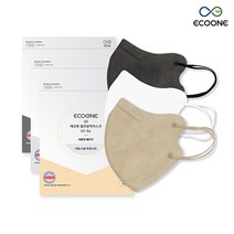 에코원 2D 새부리형 KF94 컬러방역마스크 대형 50매입 1세트 국산 직접제조 국내원단, 화이트, 100매 단위