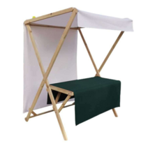 플리마켓 접이식 가판대 축제 노점 매대 진열대 부스, 상세이페이지 참고, 베이지색플랫탑 접이식 150x60x200cm