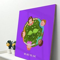 기타 바보사랑[꾸밈]아크릴액자_우리는하나, 2-청녹