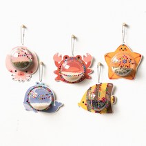 핸디몰 마라카스 악기만들기 5개세트(바다속친구들)