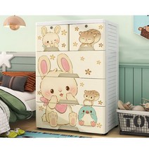 라오농 오버사이즈 플라스틱 수납장 서랍장 키즈 옷 수납함 여러 겹 정리함 박스JKSAAjka236, B 92*38*58=4층