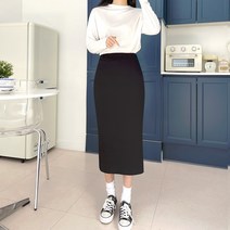 플랜데이 반디 밴딩 트레이닝 코튼 롱 스커트