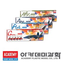 아카데미과학 프라모델용 에나멜 컬러세트 15904/15905 에나멜도료 먹선작업 붓작업, 무광에나멜세트