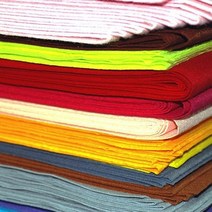 [문구조아] 칼라 부직포 만들기 재료 칼라펠트 1마 90x90cm 검정, 9개