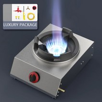 강염버너 캠핑 가정용 중화렌지 불맛 중식화구 이동식 중식버너 스테인레스 스틸 가스 스토브 LPG 스토브 전자 점화, 럭셔리