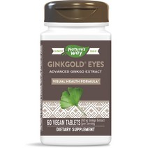 네이쳐스웨이 징크골드 아이즈 루테인 20mg 비건 타블렛, 60개입, 1개