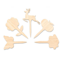 수목장비석 수목장꾸미기 나무 명패 표지판 표찰 10개, 대나무 사과 10개