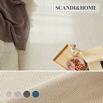 스칸디앤홈 먼지없는 헤링본 사이잘룩 러그 워셔블 카페트 50x100 4colors