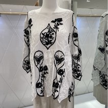 [벨리걸] 부클자수포인트 블라우스 280300