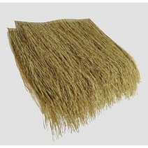 초가집 볏짚 모조 처마 지붕 기와 민박 장식 인테리어 전통마을 시골, 짚과 밀짚 혼합(난연)