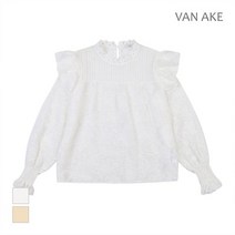 반에이크 입체 패턴 프릴 블라우스 VB13BLM305Z