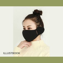 남녀공용 겨울 귀마개 마스크 골프 등산 오토바이 운동 방한 마스크 귀도리