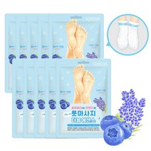 소프리스 풋 마사지 더블 에센스 마스크 10매 | 쿨링 보습 발마사지 발 풋팩 | Soflisse Foot Massage Double Essence Mask, 단품