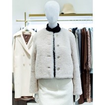 기타 [AK PLAZA][ab.f.z] 천연모피 양가죽 자켓 (APW4QF-01K)