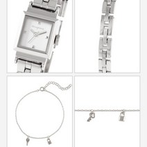 OST(쥬얼리) [OST][호텔오스트] 키앤락 빈티지 스퀘어 실버 메탈시계 OTW921801TSS