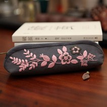 연필 케이스 DIY 자수 키트 화장품 가방 패턴 인쇄 크로스 스티치 바느질 아트 수공예 홈 장식 선물, unfinished kit, 9