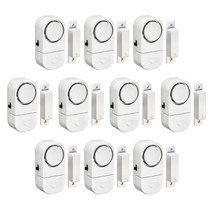 도어 알람 무선 방지 안티 도난 원격 제어 도어 및 윈도우 보안 경보 아파트 용 자기 센서 알람, 10 PC