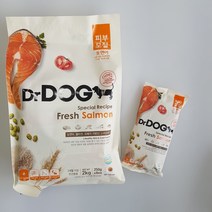 닥터독 3개월 이상 연어 피부모질 닥터독 사료, 1kg, 2개
