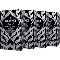 푸카 Pukka Earl Grey 베르가못 라벤더 엘레강트 얼그레이 홍차 20티백, 8팩, 8팩