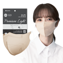 [오늘주문 오늘도착]시노텍스 프리미엄라이트 완벽한 숨쉬기 편안함 마스크 대형, light베이지, 대형(L) 10매