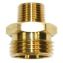 Interstate Pneumatics FGM016 1.9cm(3/4인치) GHT 수 x 1cm(3/8인치) 수 NPT 호스 피팅 - 2개 팩, 1