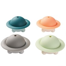 제네릭 아이스 큐브 트레이 실리콘 UFO 위스키 볼 메이커 뚜껑 포함 대형 원형 트레이 커버 및 깔때기 재사용 가능한 BPA 프리 냉동고