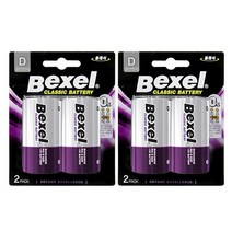 벡셀 망간 D형 건전지 카드형 R20, 2개입, 2개