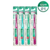 GUM 검 치과 일반 클래식 3줄모 칫솔 (211) 4개, 상세 설명 참조