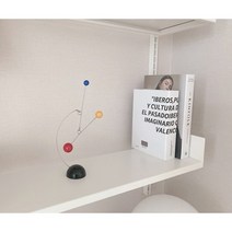 데스크 모빌 테이블 스텐딩 북유럽 컬러볼 모빌 아이방 꾸미기 홈 인테리어 장식 소품샵, 오렌지