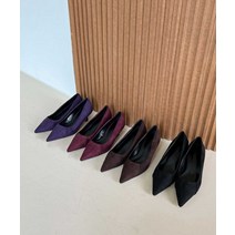 아이슈즈 여성 스웨이드 미들힐 구두 104179