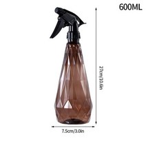 동력분무기 600 ml 분무기 병 식물 꽃 물을 캔 수동 안개 물 스프레이 냄비 가정용 정원 급수 관개 도구 500ml, 600ml-F