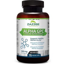 Zazzee 재지 알파 GPC 300mg 75정