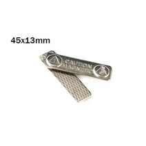 10개 접착제 자석 이름태그 ID배치 홀더 카드 태그 이름 자석 버클, silvery 2 magnets