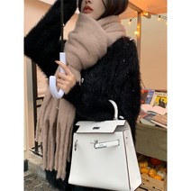 케익 빅 니트 스카프 롱 머플러 수술 오버핏 목도리 S444