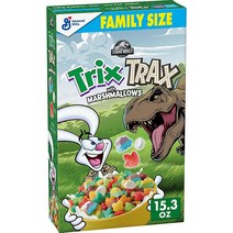 General Mills Trix Trax 과일 맛 옥수수 퍼프 시리얼 433.7g(15.2온스) 패밀리 사이즈 가성비 추천 미국직구, Trix Trolls