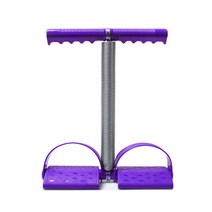 OEM 피트니스 윗몸 일으키기 풀 로프 스프링 텐션 밴드 풋 페달 복부 운동기, Purple