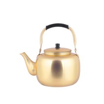 HACHO_ 삐삐주전자 기본스텐주전자 누런주전자 인덕션주전자 캠핑용주전자 주전자유리, 선택★ 대원 황 주전자 4L 업소용주전자 황주전자, 이상품선택함