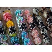 유니콘 꼬랑지 머랭쿠키 답례품 1순위 꽃머랭쿠키 프레첼 인절미, 솜사탕캔디