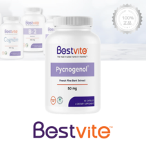 베스트바이트 피크노제놀 50mg 60캡슐 효과 프랑스 해상 소나무껍질 추출물, 1개, 기본