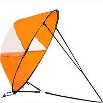 접이식 카약 보트 윈드 여름 서핑 패들 다운 노를 저어 카누 스트로크 윈도우, 04 주황색