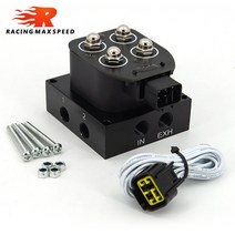 에어서스펜션 12v 솔레노이드 밸브 에어 라이드 서스펜션 매니폴드 밸브 공압식 쇼크 업소버 vu2 솔레노이드 밸브 세트, 없음