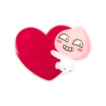 카카오프렌즈 하트쿠션 그립톡 라이언 어피치 무지 네오
