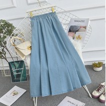 꽃소담 a라인 미디 데님스커트 denim skirt ZYZC17010