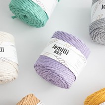 제밀리(Jemilli) 500g 로프얀 뜨개실 마크라메 코바늘 네트백뜨기, 2(소프트카멜)